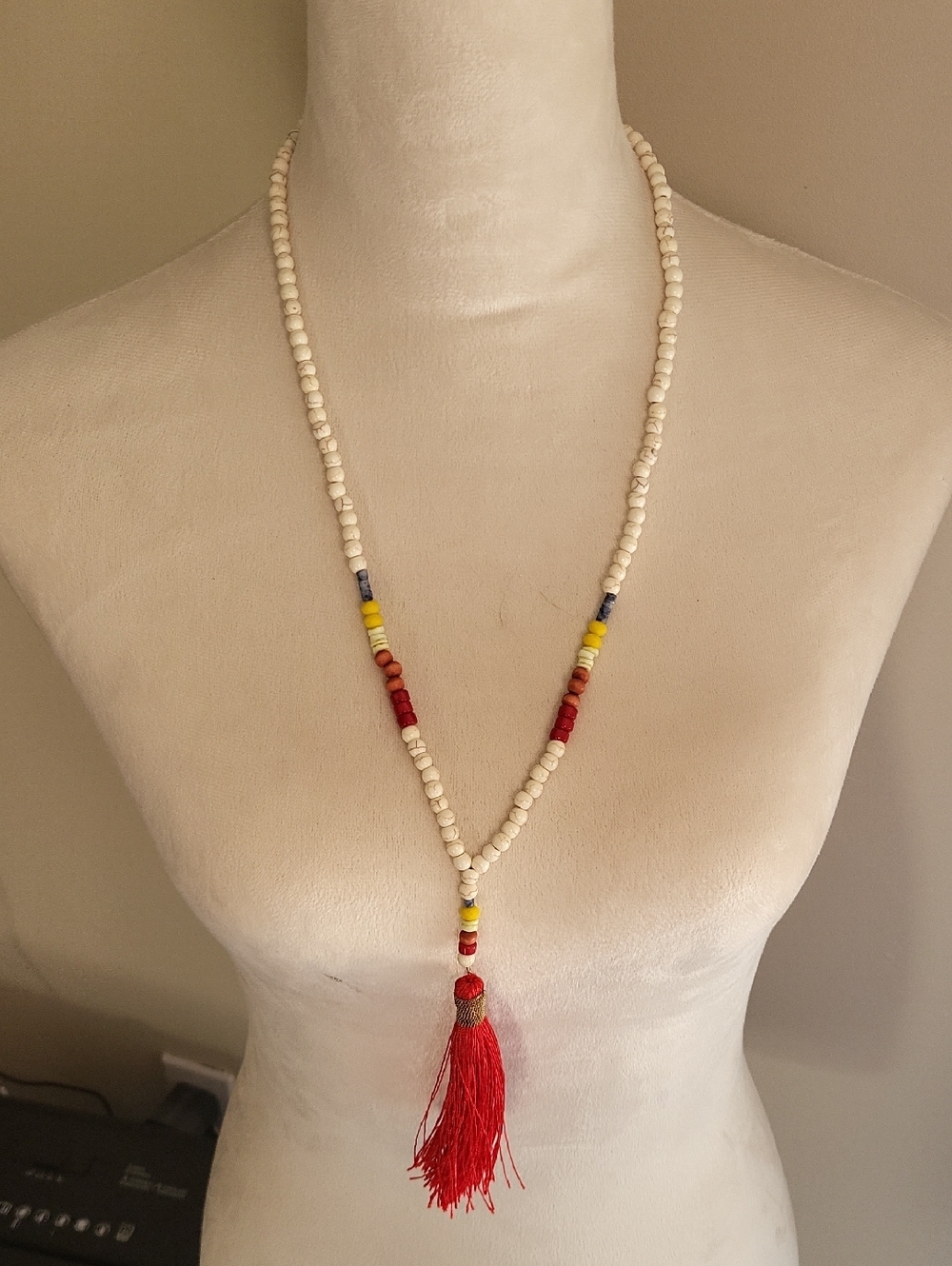 Tommy Bahama Coastal Beaded Tassel Necklace